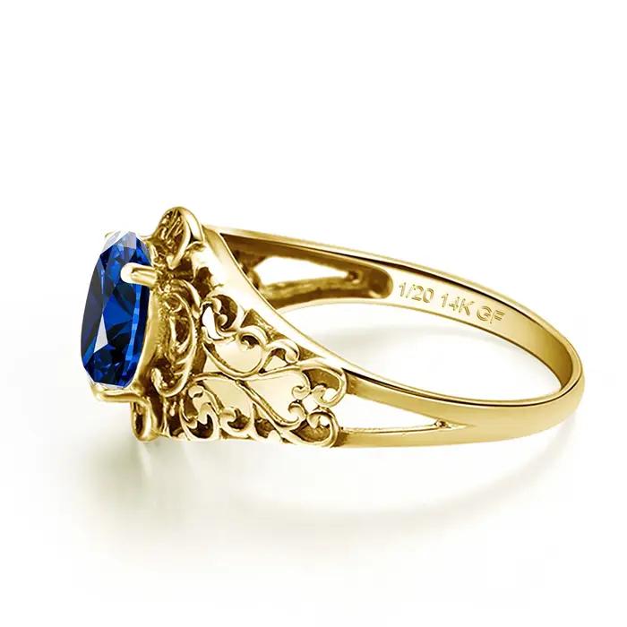 Bague Vintage en or 14 carats pour femmes