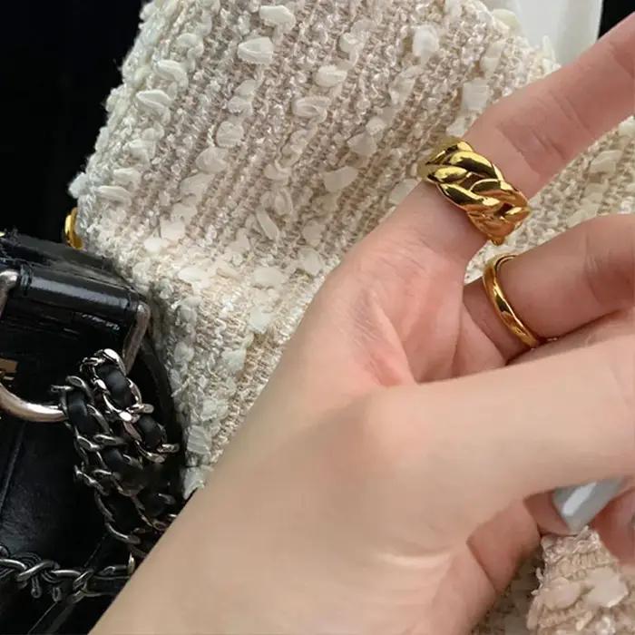 ANENJERY – bague en coquillage rond couleur argent pour femmes