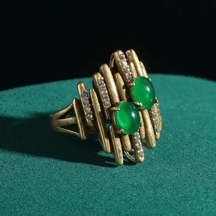 Bague Vintage en pierre naturelle