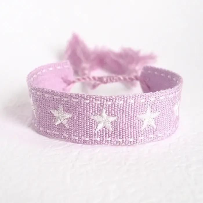 Bracelet avec Logo étoile brodé de Style ethnique bohémien pour femmes