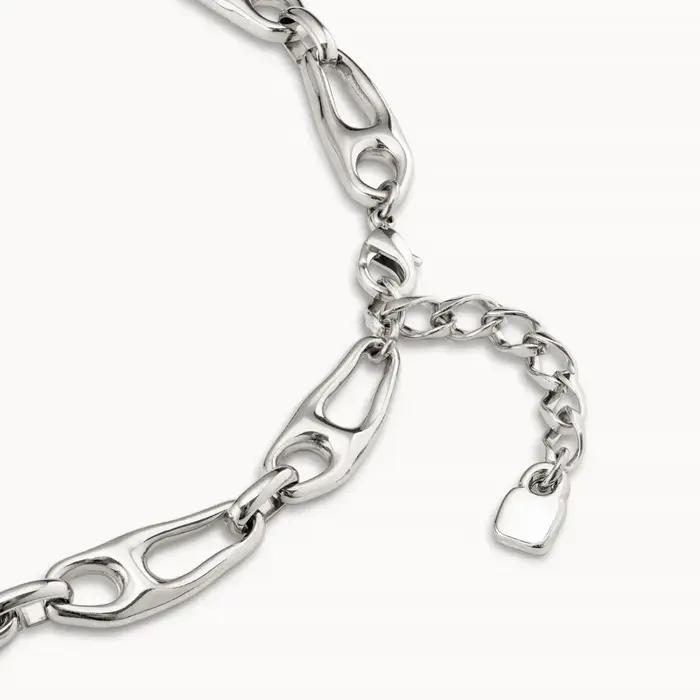 Collier géométrique en argent au Design créatif personnalisé