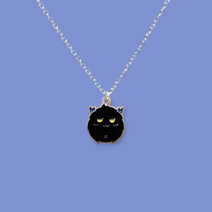 Collier avec pendentif en forme de fantôme diable pour Couple, mignon et à la mode pour homme et fem