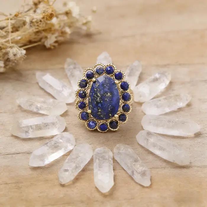 Bague en cristal naturel