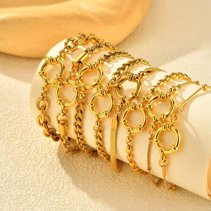 Bracelets JOLink en acier inoxydable pour femmes et hommes