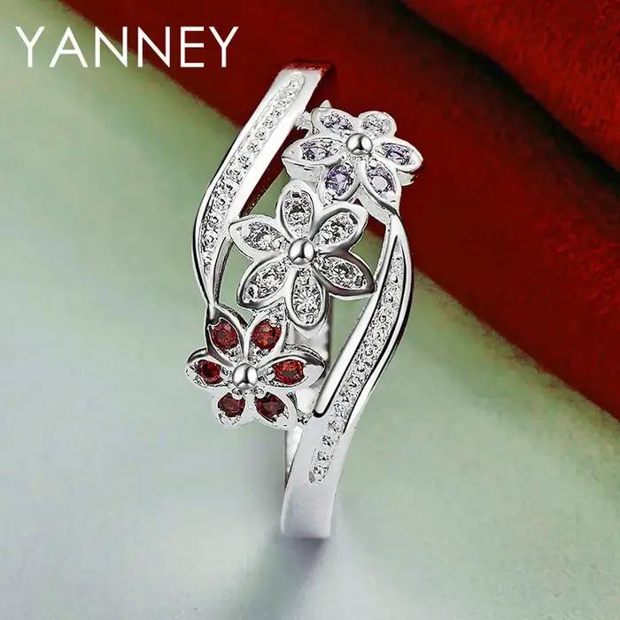 Magnifique bague de luxe en argent Sterling 925