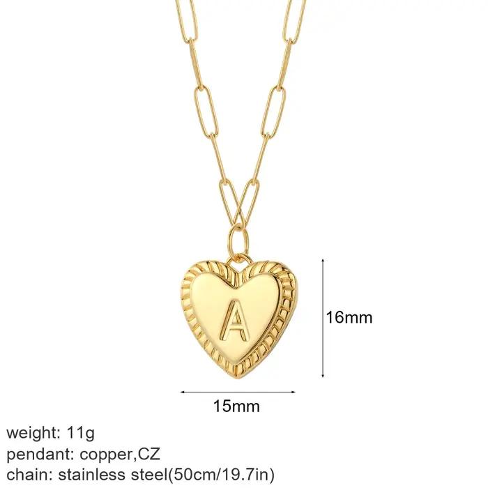 Collier avec lettre initiale et nom pour femmes
