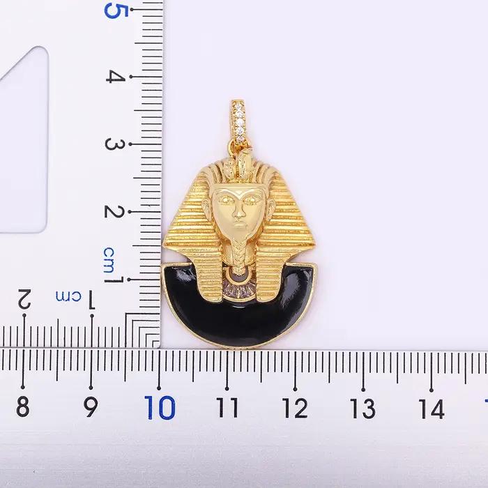 Collier Pyramide de Cristal Vintage avec Pendentif Bouddha Égyptien Antique Bijou de Style Mode Homme Femme Occasions Spéciales