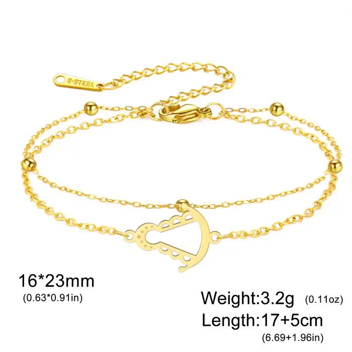 Bracelet Lucktune Notre-Dame d'El Rocío en acier inoxydable pour femme