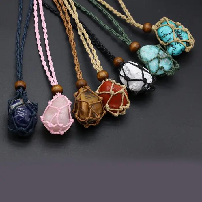 Collier en pierre naturelle originale pour femmes