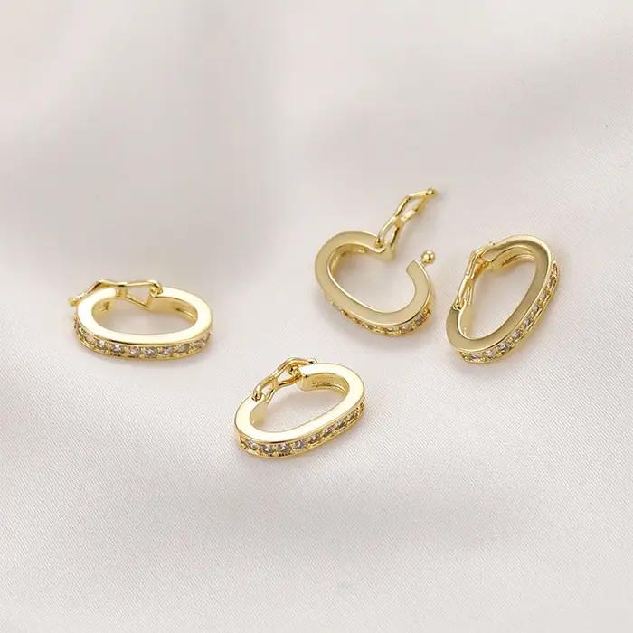 Fermoirs plaqués or 18K 14K rhodium ou argent pour bijoux amplificateurs de pendentifs pour bracelet collier et accessoires occasions spéciales