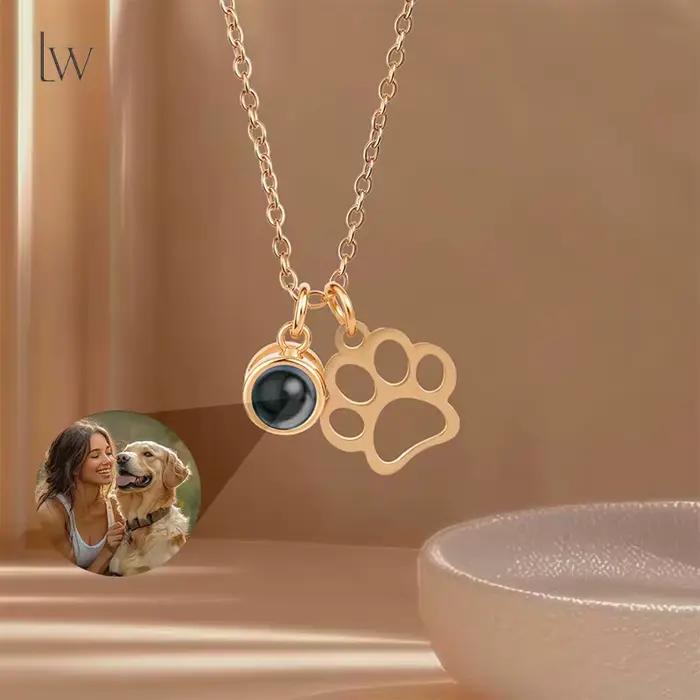 Pendentif de Projection personnalisé avec votre image à l'intérieur, collier Photo pour petite amie, anniversaire, fête des mères, femme, cadeaux commémoratifs
