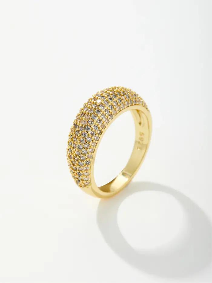 DPLAOPA – bague à dôme fin en argent Sterling 925