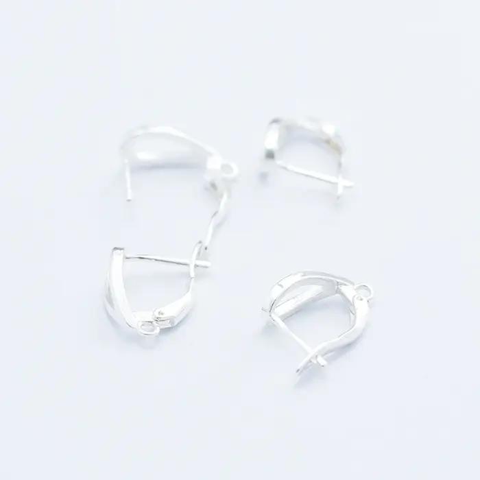 Crochets de boucle d'oreille en argent pour femmes