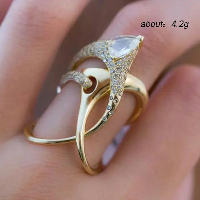 Huitan – bague de sorcière magique irrégulière de luxe