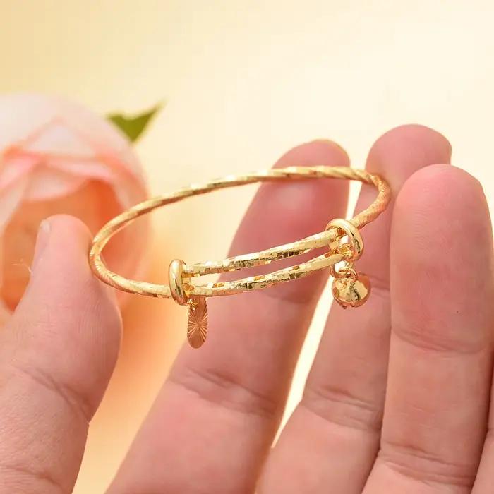Petits bracelets tendance couleur or pour garçons et filles