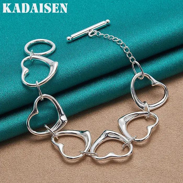 Bracelet chaîne en argent Sterling 925 pour femmes
