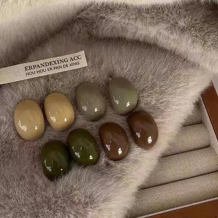 Boucles d'oreilles coréennes en acrylique mode vintage pour femmes occasions spéciales polyvalentes et élégantes
