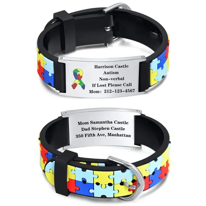 Bracelet Aspergers d'autisme personnalisé pour petite fille