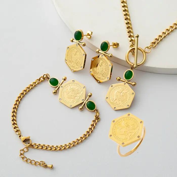 LUIZADA – ensemble de bijoux en acier inoxydable pour femmes, accessoires de mariage exquis, nouvell