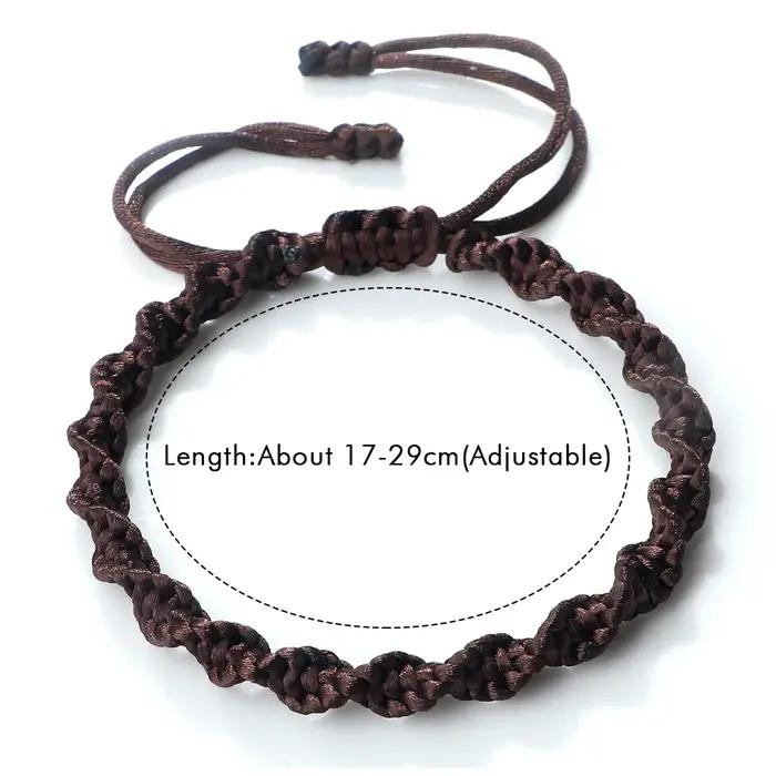 Bracelets tressés en corde faites à la main multicolores porte-bonheur pour femmes et hommes occasions spéciales cadeaux pour amis