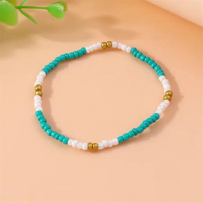 Bracelet bohème fait main coloré avec perles pour femmes et filles