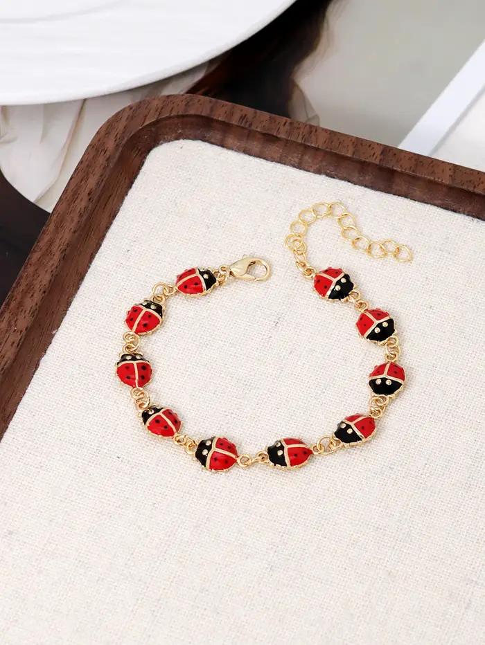 Bracelet de connexion coccinelle sept étoiles pour femmes