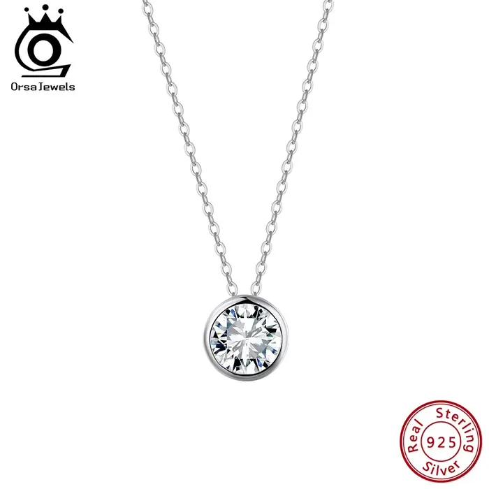 ORSA JEWELS – collier élégant en diamant Moissanite de couleur D pour femmes
