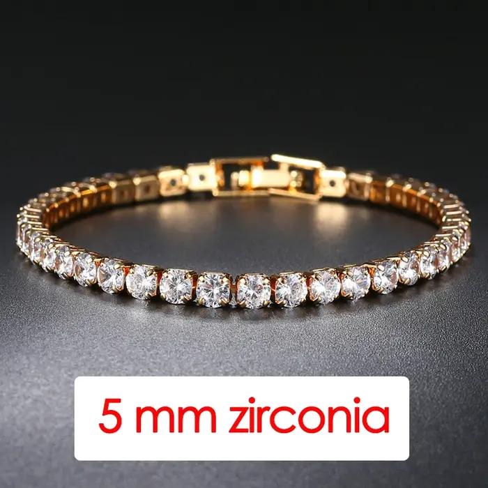 Bracelet de Tennis en cristal de luxe pour hommes