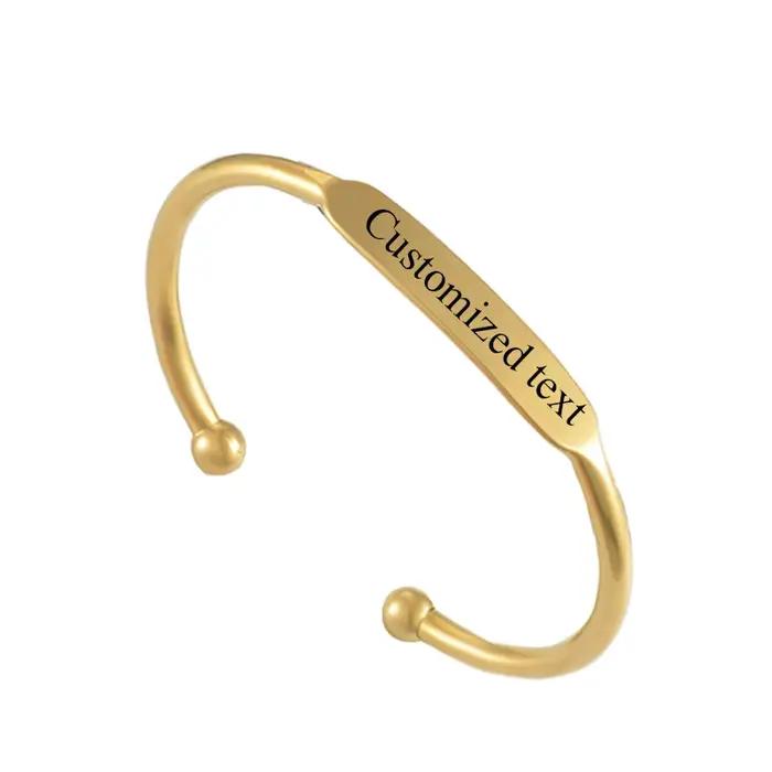Bracelet Simple en forme de C pour femmes et hommes