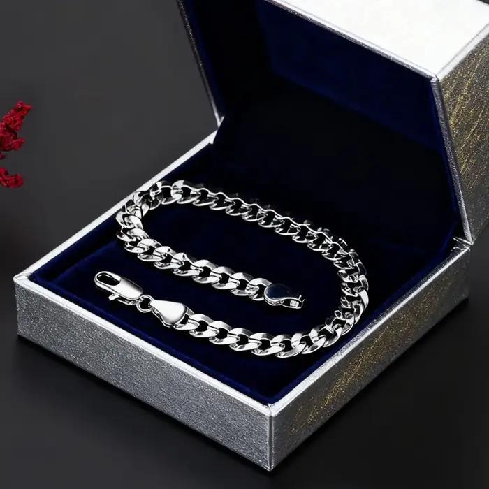 Bracelets en argent Sterling 925 pour hommes et femmes