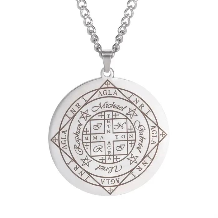 Collier Sceau des Archanges en Acier Inoxydable