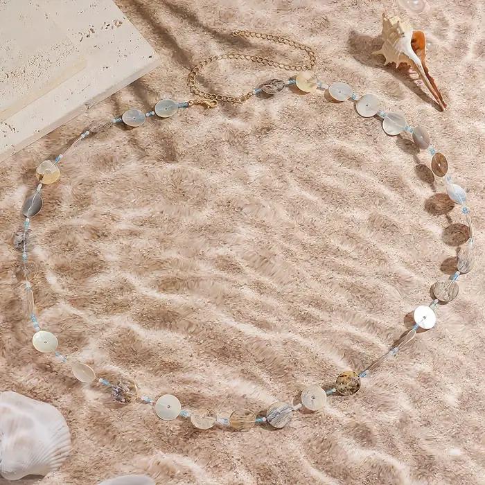 Chaîne de taille en coquillage de mer pour femmes, accessoires de bijoux simples à la mode, cadeau de fête, nouveau Style 2026