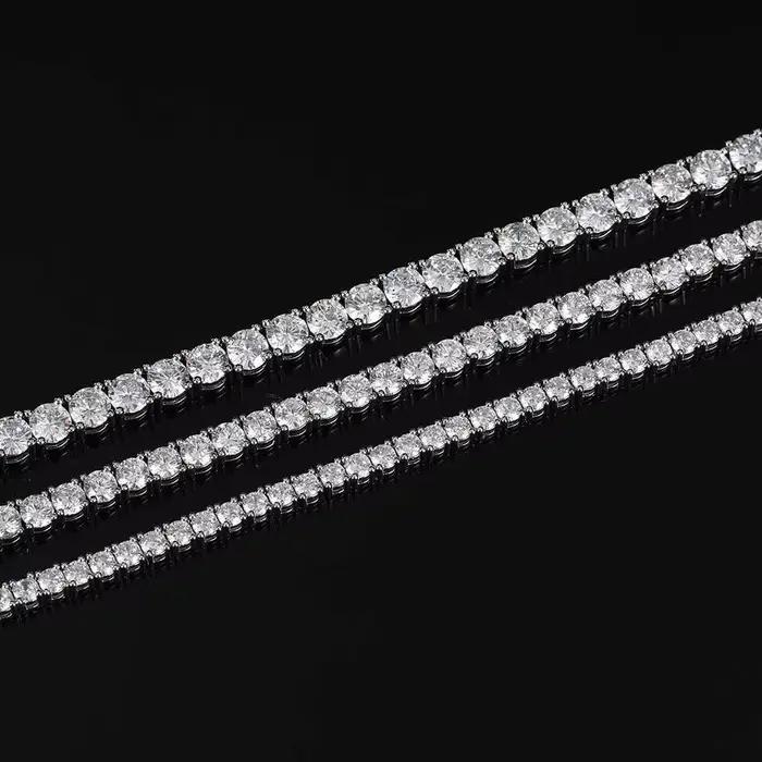 Bracelet de tennis en Zircon plaqué argent 925