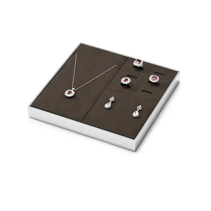 Présentoir de Bijoux en Velours Oirlv Pour Anneaux Bracelets Colliers Pendentifs Bureau Accueil Occasions Spéciales