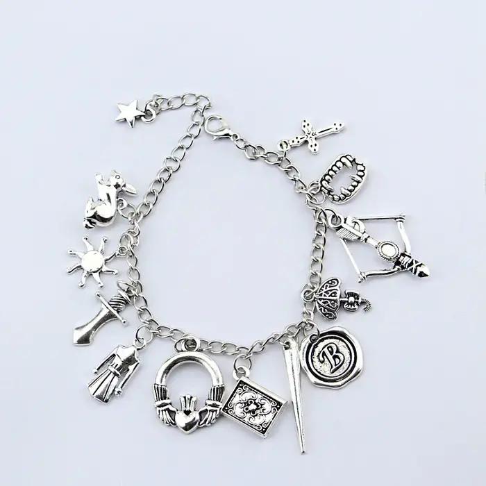 Bracelet à Breloques en Alliage pour Femme et Homme, Bijoux à la Mode, Thème Vampire Slayer, Cadeau