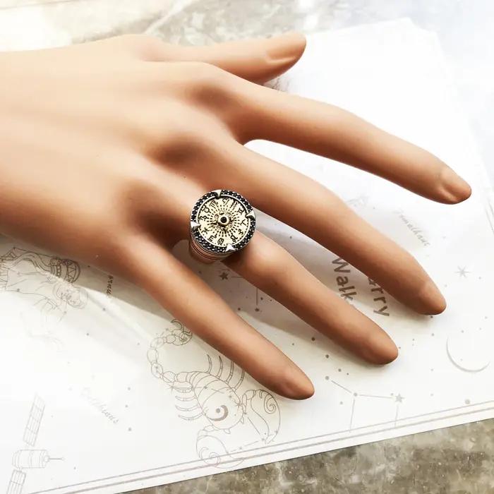 Bague en Argent Sterling 925 Sertie de Zirconium Blanc Élégante Pour Occasions Spéciales Femme Homme