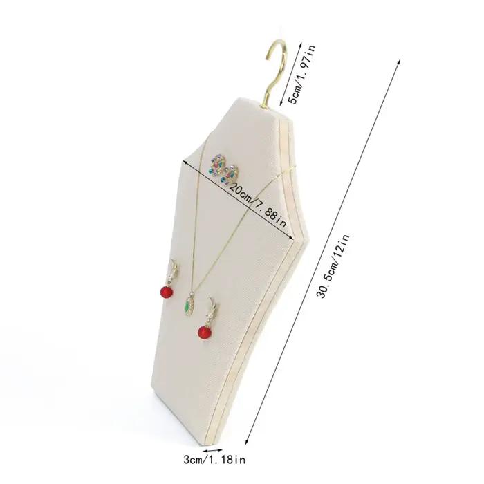 Présentoir de Colliers et Bijoux en Forme de Mannequin pour la Photographie, Organisateur de Comptoir et de Magasin
