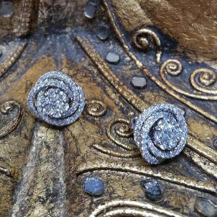 Huitan – boucles d'oreilles fantaisie en zircone cubique pour femmes