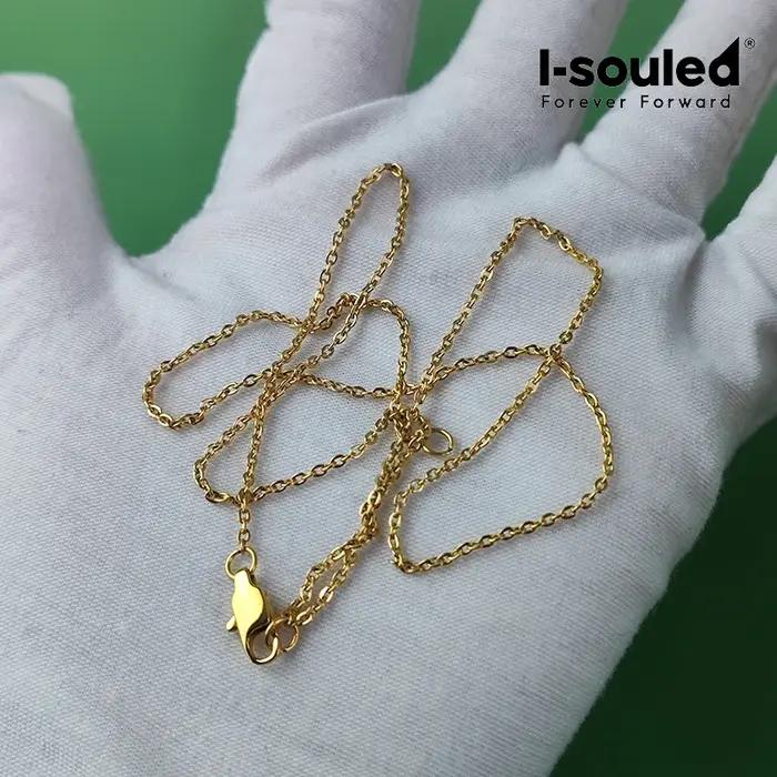 Collier en titane pur 1.5mm or rose pour femme occasion spéciale cadeau romantique hypoallergénique minimaliste elegance subtile