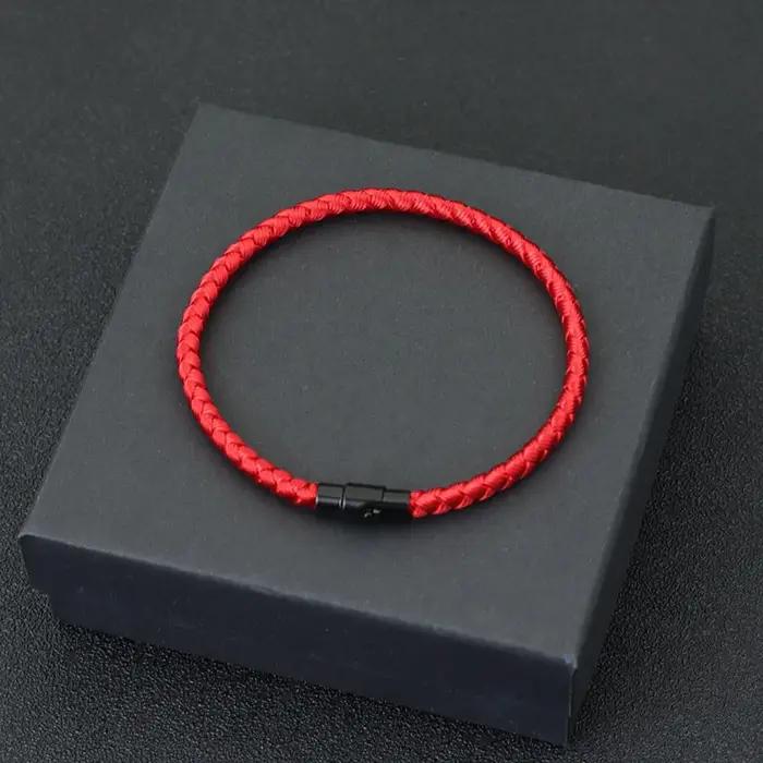 Bracelet en corde de quille de qualité supérieure bracelet magnétique de couple porte-bonheur pour la richesse et la prospérité symbole de réussite pour hommes et femmes