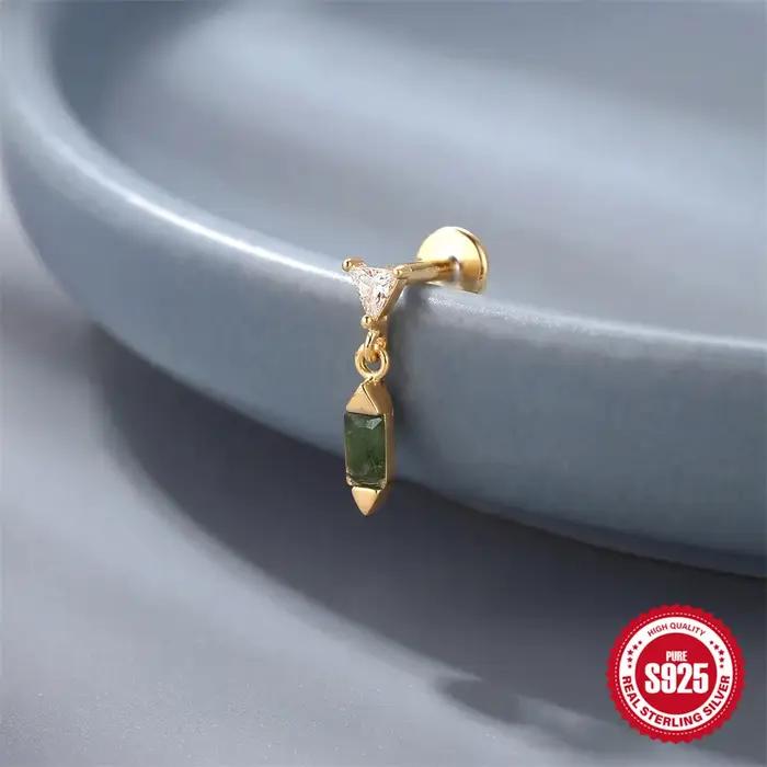 AIDE – boucles d'oreilles en agate naturelle
