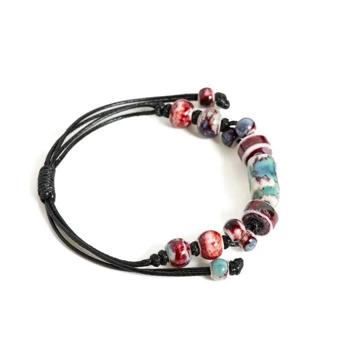 Bracelet en céramique d'inspiration impériale fait à la main