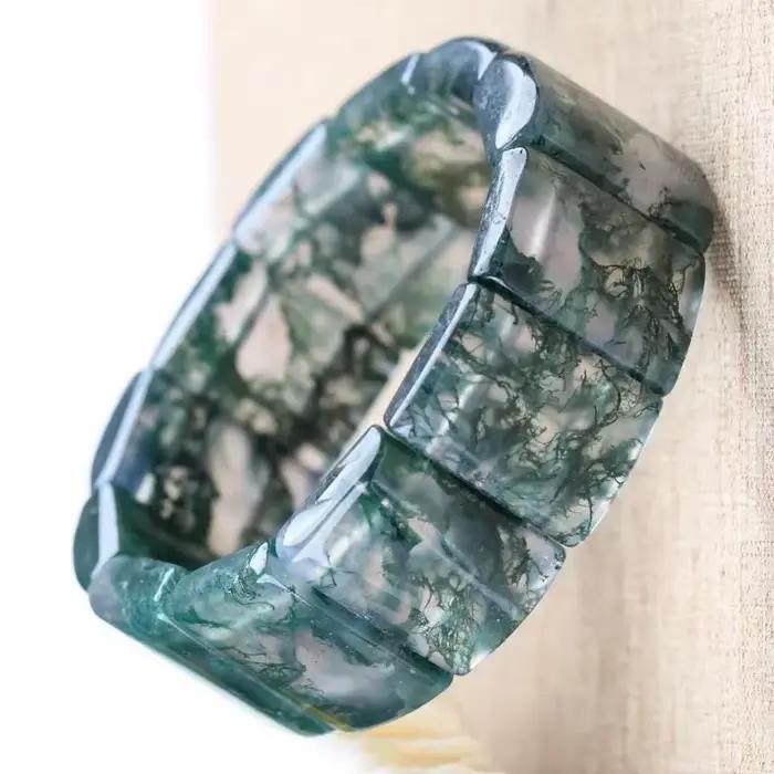 Bracelet en agate aquatique naturelle