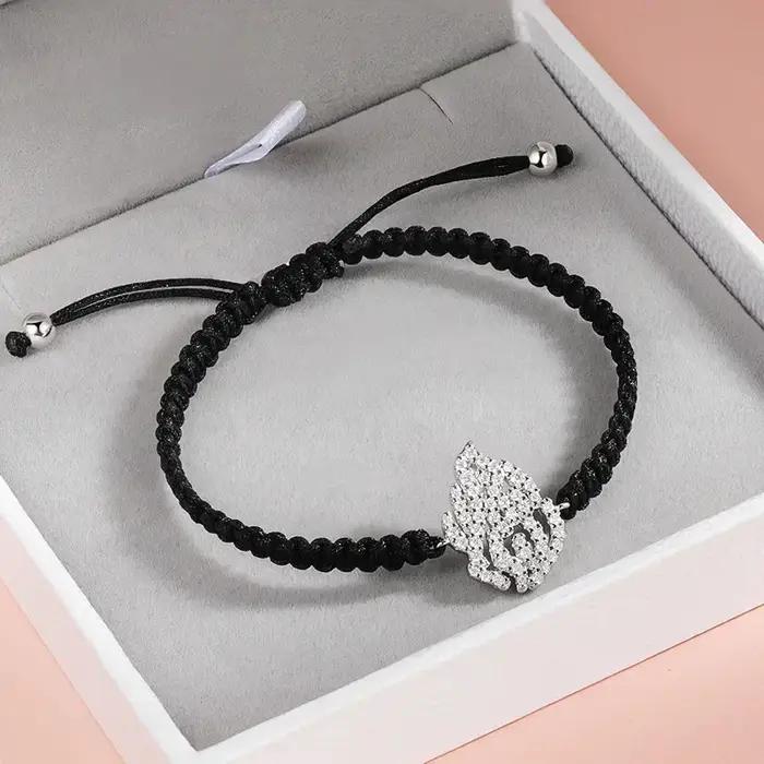 Bracelet en argent sterling 925 sertie de moissonite VVS1 pour femmes et hommes occasion spéciale anniversaire saint-valentin nouveau-an