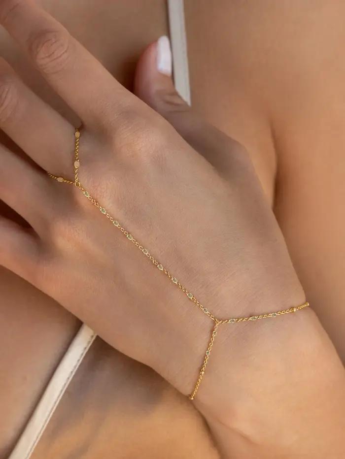 Bracelet chaîne de plage tendance en argent sterling S925