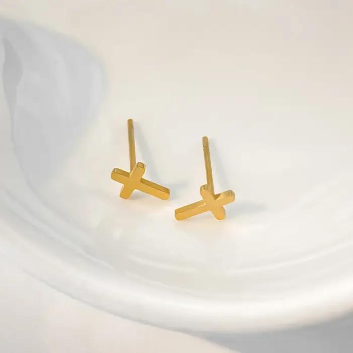 EManco – boucles d'oreilles à clous en acier inoxydable
