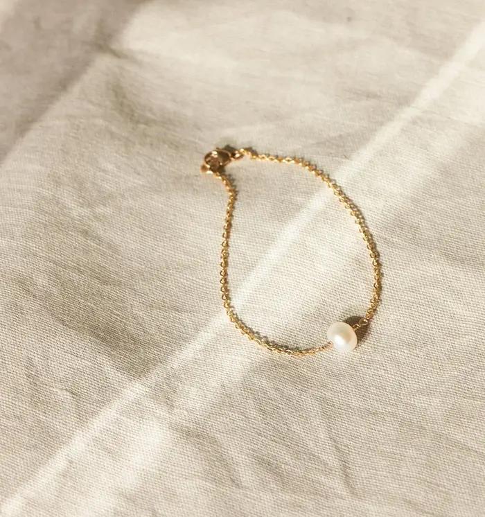 Bracelet de perles baroques naturelles pour femme