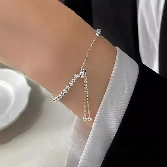 Bracelets en argent sterling 925 massif à 100% pour femmes et hommes