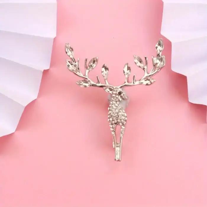 Broche en forme de cerf Sika rétro élégante pour femmes occasions spéciales artisanat fin pour foulards veste sac cadeau idéal