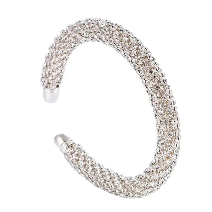 Bracelets à Manchette Ouverte en Or et Argent pour Femme